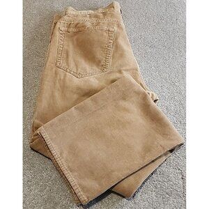J Crew Pants Mens 32x32 Mocha Brown Corduroy Stlye 17209 100% Cotton